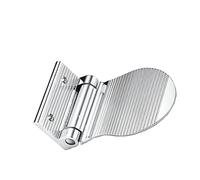 SOLUSTRE Bathroom Foot Rest Slip Aviation Aluminum Pedal for Shower Shaving Rust Resistant Grip Holder Non Slip Foot Step Aid Silver Finish