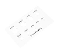 SOLUSTRE Bead Size Gauge Acrylic Ruler Jewelry Making Tool Bead Sizing Template and Circle Stencil for Rhinestones Pearls 2-18Mm Multi-Shape Crafts