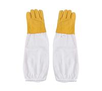 SOLUSTRE Beekeeping Sheepskin Protective Gloves XXL White, Puncture Resistant Work Gloves with Long Cuff for Home and Outdoor Use