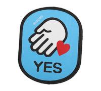 SOLUSTRE Beware Friendly Tools for Pet Leash Leash Patches for Pet Interactive Stickers for Social Interaction