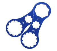 SOLUSTRE Bicycle Fork Cap Removal and Installation Tool Blue 2pcs Alloy
