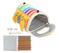 SOLUSTRE Bird Hammock Parrot Hut Comfortable Hanging Design Cloth Simple Natural Feeling Indoor Nest for Canaries and Pet Birds, for Friends Who Love to Feed Parrots