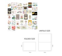 SOLUSTRE Birthday Cards That Express Your Love 36pcs with Envelopes Assorted Colour Chic Paper Greeting Cards for Birthday Party Favors and Celebrations
