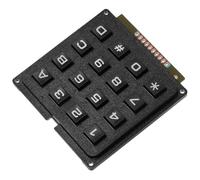SOLUSTRE Black 16 Key Plastic Industry Keyboard Module Matrix Array