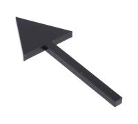SOLUSTRE Black Acrylic Directional Arrow Sign with High Visibility and Damage Resistance, Professional Sl esign for Restaurants and Offices, Sturdy Wayfinding Marker