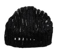 SOLUSTRE Black Braided Crochet Wig Cap for Cornrows with Thermoplastic Material Protects Natural Hair and Scalp Prevents Wig Slipping Simple and Fashionable Design