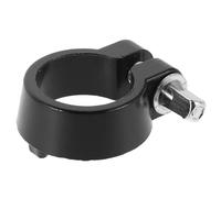 SOLUSTRE Black Metal Drum Stand Memory Lock Clamp with Nonslip Single Ball and Anti-rotation Feature, 25mm Diameter Compatible Cymbal Stand Holder for Secure Drumming Setup