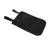 SOLUSTRE Black Oxford Cloth Crutch Bag with Easy Installation and Enhanced Storage Capacity for Crutches and Folding Sticks, for Travel and Outdoor Use