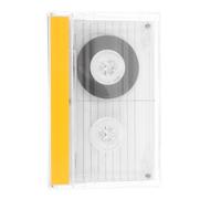 SOLUSTRE Blank Audio Cassette Tape 60-minute Capacity Plastic Material Stable Performance Protective Design Suitable for Greeting and Recording Lectures