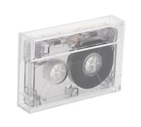 SOLUSTRE Blank Cassette Tape Audio Cassette Tape Vintage Appearance Recordable Design Audio Recording Quality Party Home Decoration White Plastic with Hard Case