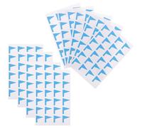 SOLUSTRE Blue Paper Self-Adhesive Label Stickers 12 Sheets with No Trace Residue for Marking Storage Jars and Attaching to Storage Boxes, Home and Office Use