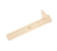 SOLUSTRE Brass Caliper: Brass Caliper With Dual Scale Markings - Sliding Gauge Ruler Pocket Measuring Tool For Jewelry Beads Small Objects Accurate Measurements
