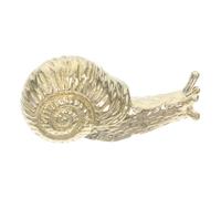 SOLUSTRE Brass Snail Cabinet Door Handles Decorative Gold Drawer Pulls Vintage Furniture Knobs for Kitchen Cupboard Wardrobe Bedroom Bathroom