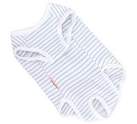 SOLUSTRE Breathable Cat Onesie after Surgery with Comprehensive Wound Protection and Scratch Prevention, Pet Cat Post-operative Suit for Abdominal Injuries, Made of 95% Cotton Blue Clothes
