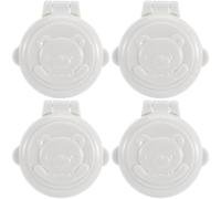 SOLUSTRE Button Protection Covers 4 Pieces for Washing Machine and Computer Start Buttons ABS Material Safety Lock with Easy Installation