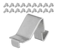 SOLUSTRE Cabinet Shelf Clips and Quick Installation Feature Made of Iron 50pcs with Antislip Material Replacement Metal Shelving Brackets Clips for Cabinet Shelves and Bookcase Supports