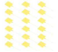 SOLUSTRE Cable Zip Ties with High Tensile Strength with Labels Yellow 100 Pcs Easy to Lock for Logistics and Power Cords for Homes and Garages Organising