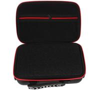 SOLUSTRE Camera Storage Pouch Small Camera Bag Splashproof Organizing Digital Devices with Handle Black Eva Oxford Cloth Foam Padded Hard Shell Case Cuttable Sponge Grids for Travel on The