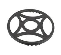 SOLUSTRE Cast Iron Wok Support Ring, Iron Gas Stove Bracket for Butter Warmers and Small Frying Pans, Non-slip Universal Fit, Sturdy Kitchen Support
