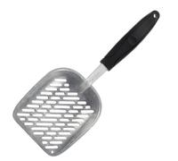 SOLUSTRE Cat Litter Shovel Lightweight White Scoop Stainless Steel with Wide Mouth Design for Powerful Pet Waste Cleaning for Cat Owners and Kitten Sands Cleanup
