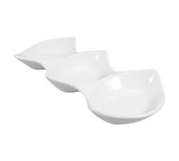 SOLUSTRE Ceramic Dipping Bowls Stable Bottom for Multifunctional Use, White Side Dish Plates for Hotel and Restaurant Serving, Ceramic Sauce Plates and Side Dish Bowls