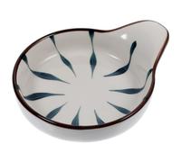 SOLUSTRE Ceramic Dipping Sauce Dish for Soy Sauce and Condiments Prep Bowls for Cooking and Ingredient Mixing Versatile Snack and Salad Dressing Plate for Home and Restaurant Use