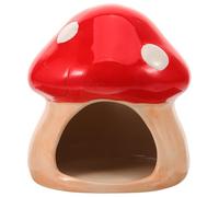 SOLUSTRE Ceramic Hamster Cooling Nest Small Animal Hideout Summer Cooling House Decorative Hamster Habitat Hideaway for Dwarf and Guinea Pigs