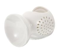 SOLUSTRE Ceramic Tealight Candle Holder Aroma Diffuser with Hollowed Pattern Porcelain Wax Burner for Home Decor Essential Oil Furnace and Scented Candle Warmer Small for Bedroom and Living