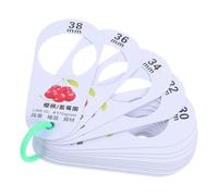 SOLUSTRE Cherry Measuring Ruler: 16-Sizes Multi-Functional Fruit Diameter Gauge Ruler For Cherry Blueberry And Other Fresh Fruits - Ideal For Size Grading And Sorting