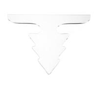 SOLUSTRE Clear Acrylic Cutting Board Handle Template with High Transparency Use Woodworking Stencil for Precise Charcuterie Board Handle Cutting Compatible Christmas Design Guide
