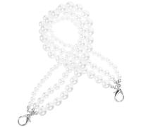 SOLUSTRE Clog Chain Shoe Lace Charm Hand-woven Metal Pearl Shoe Decoration for Women Boots with Stable Fit and Mesmerizing Glossy Finish