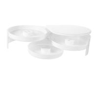 SOLUSTRE Cocktail Seasoning Box with Sponge 3-Tier Lime Juice Salt Sugar Container Bartenders Tool for Bar Pub Party and Reception