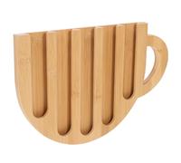 SOLUSTRE Coffee Storage Design Wooden Vertical Rack Mug-Shaped Capsule for Coffee Capsules and Shop