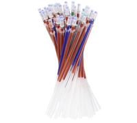 SOLUSTRE Colour Gel Pen Refills Plastic Material 50 Pcs Smooth Ink Refills High Colour Rendering Suitable for Students Work and Writing Office Supplies