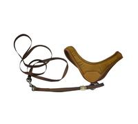 SOLUSTRE Comfortable Dog Harness Strap Frosted Velvet People Shaped Design Lightweight Coffee Pet Pulling Rope for Puppies and Dogs Walking