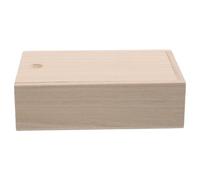 SOLUSTRE Compact Box Wooden Fishing Tool Box with Multiple Compartments, Small Outdoor Bait Case for Maggots and Live Worm Storage, Easy to Carry Fishing Tackle Case for Anglers
