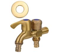 SOLUSTRE Copper Replaceable Faucet Kitchen Mixer Tap with One Inlet Two Outlets Suitable for Home Kitchen