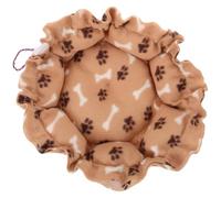 SOLUSTRE Cozy and Comfortable round Pet Bed for Indoor Cats and Puppies, All-season Warm Lint Sleeping Cushion Providing a Soft and Decorative Sleep Bed for Small Dogs and Kittens