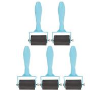 SOLUSTRE Crafting Rollers Ink and Glue Rollers 5pcs Lightweight Ergonomic Design Handle, Simple Structure for Printmaking and Scrapbooking for Stamping and Printing