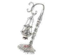 SOLUSTRE Creative Cross Censer Incense Burner for Home Worship Portable Alloy Table Aromatherapy Censer Lightweight Religious Incense Holder for Catholic Prayer and Decoration