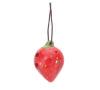 SOLUSTRE Creative Strawberry Ocarina for Beginners S Wind Instrument with Unique Fruit Design Portable Practice Musical Instrument for Students and Learners Random Color