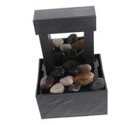 SOLUSTRE Creative Tabletop Indoor Fountain with Flowing Water Relaxing Small Desktop Waterfall for Home Office Bedroom Decor Lightweight and Easy to Use Auspicious Feng Shui Ornament
