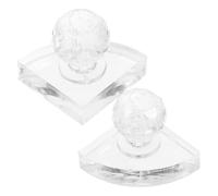 SOLUSTRE Crystal Eyeshadow Pressing Tool for Face Pressing 2pcs with Simple, for Repairing Broken Pressed Powders, Makeup Assistance Tool for Cosmetics and Blusher