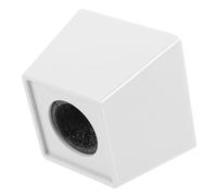 SOLUSTRE Cube Shaped Microphone Flag Station with Foam and Plastic Material Stable Interview Microphone Logo Box for Press Conferences Corporate Meetings Family Gatherings and Ktv Use