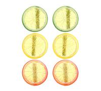 SOLUSTRE Cute and Realistic Fruit Hair Accessories for Women Acrylic Lemon Hair Clips Versatile Design 6pcs Suitable for Birthdays and Parties
