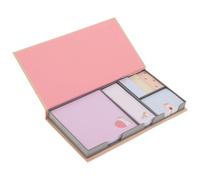 SOLUSTRE Cute Double Adhesive Paper Adhesive Notes Set Chinese Style Sticker with Crane Pattern Notepad, Smooth Writing and Plastic Memo Pads for School and College Use