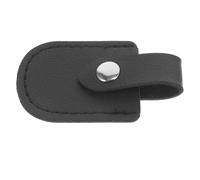 SOLUSTRE Cuticle Nipper Sleeve Pu Leather Unique Style Black Manicure Supply Easy to Carry and Easy to Open and Close Protective Cover for Nail Care Tools