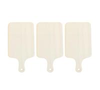 SOLUSTRE Cutting Boards with Smooth Edges Multi-Function 3pcs Synthetic Material and Ready to Be Painted, Convenient Chopping Boards Khaki Colour for Kitchen Use