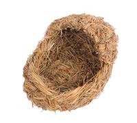 SOLUSTRE Decorative Cat House Woven Guinea Bed Pet Prop Comfortable Living Place Safe for Pets Natural Mountain Grass Design Indoor Use