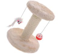 SOLUSTRE Decorative Cat Scratcher with Sturdy Sisal and Plush Materials, Featuring a Lovely Scratch Post and Balanced Design for Indoor Cats and Kittens during Graduation W elebrations